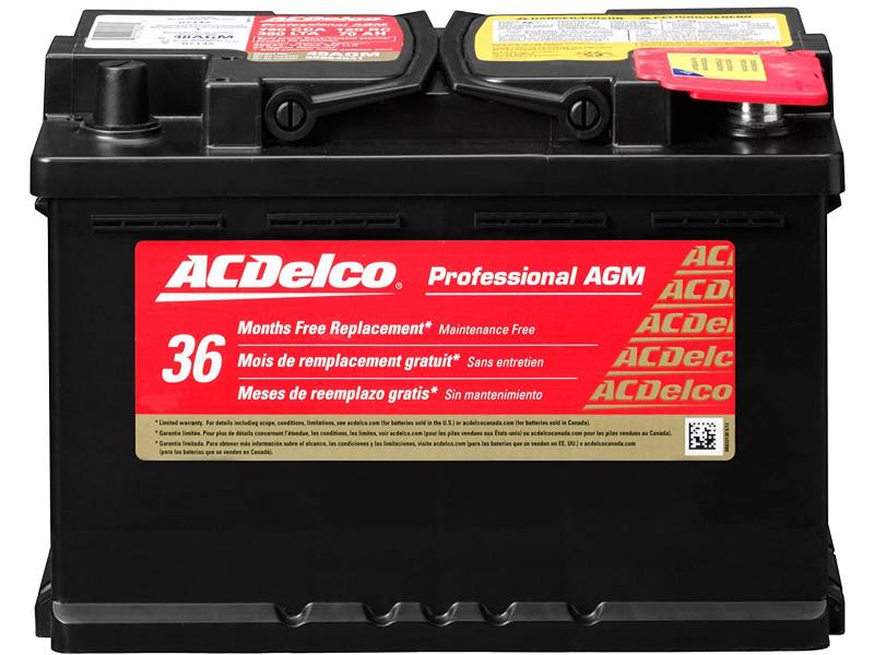 ACDelco 48AGM Automotive Group size 48 H6 Battery